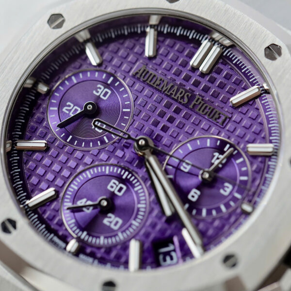 Đồng hồ Audemars Piguet Replica 11 Royal Oak Chronograph 26240 mặt tím xưởng APS 41mm (2)
