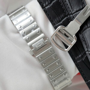 Đồng hồ Cartier Santos Rep 11 cao cấp nữ mặt nâu nhà máy BV 35 (2)