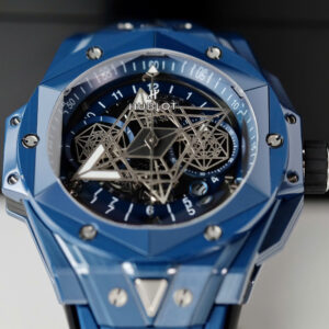 Đồng hồ Hublot Big Bang Sang Bleu II Rep 11 nam vỏ gốm xanh nhà máy BBF 45mm (2)