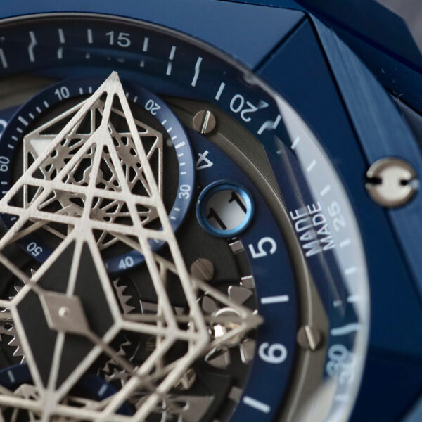 Đồng hồ Hublot Big Bang Sang Bleu II Rep 11 nam vỏ gốm xanh nhà máy BBF 45mm (2)