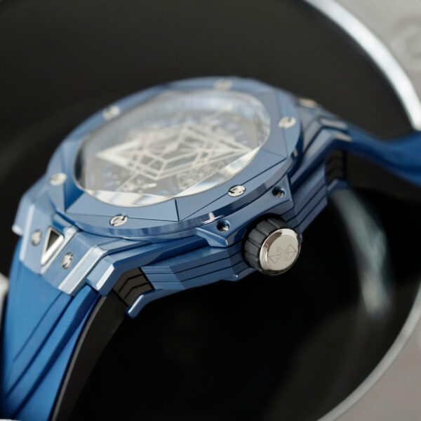Đồng hồ Hublot Big Bang Sang Bleu II Rep 11 nam vỏ gốm xanh nhà máy BBF 45mm (2)