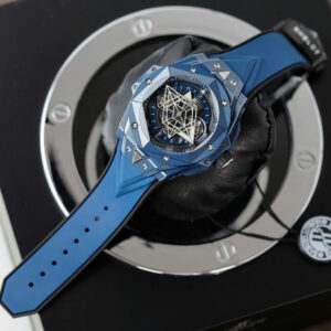Đồng hồ Hublot Big Bang Sang Bleu II Rep 11 nam vỏ gốm xanh nhà máy BBF 45mm (2)