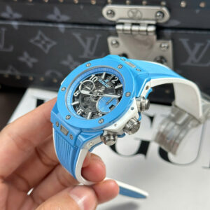 Đồng hồ Hubot Replica 11 Big Bang Unico vỏ gốm màu xanh dương xưởng BBF 42mm (2)
