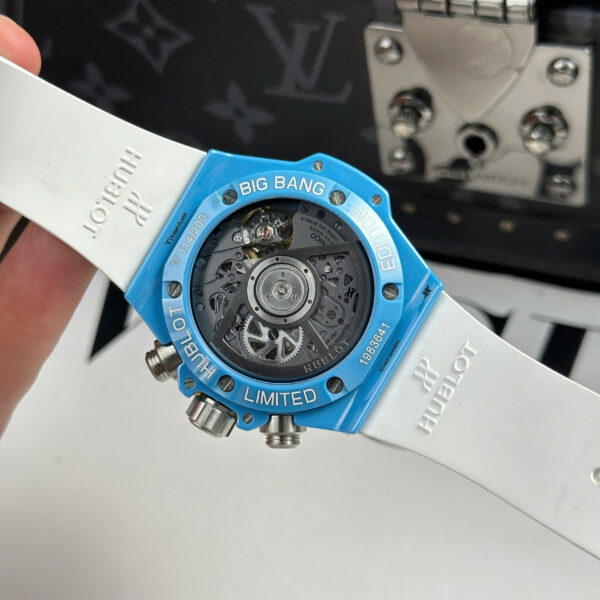 Đồng hồ Hubot Replica 11 Big Bang Unico vỏ gốm màu xanh dương xưởng BBF 42mm (2)