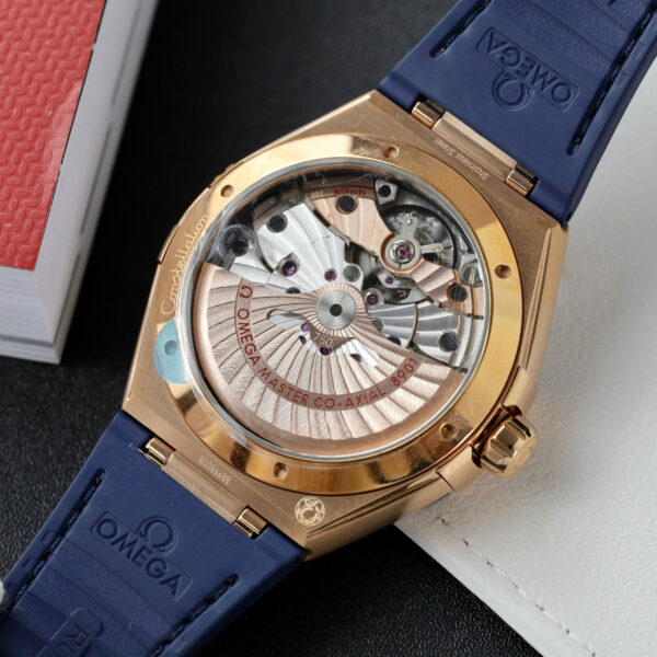 Đồng hồ Omega Constellation Replica 11 màu xanh máy cơ tự động Thụy Sỹ 41mm (2)