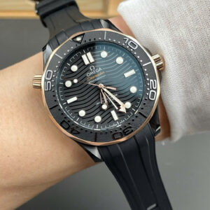 Đồng hồ Omega Rep 11 Seamaster Chronometer vỏ gốm đen nhà máy VSF 42mm (6)