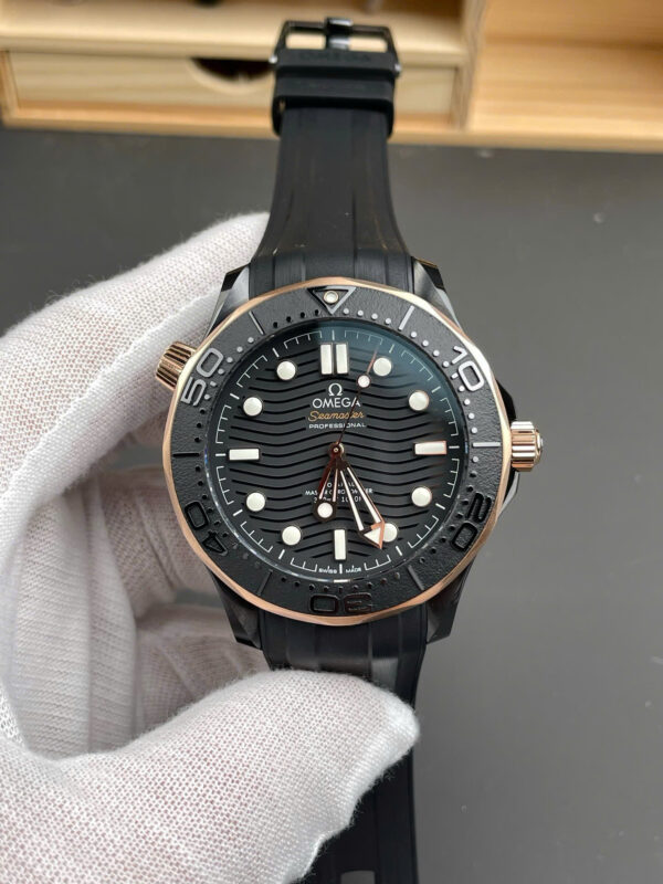 Đồng hồ Omega Rep 11 Seamaster Chronometer vỏ gốm đen nhà máy VSF 42mm (6)