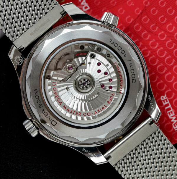 Đồng hồ Omega Replica 11 Seamaster Diver 300m màu xám dây kim loại xưởng VS 42mm (2)
