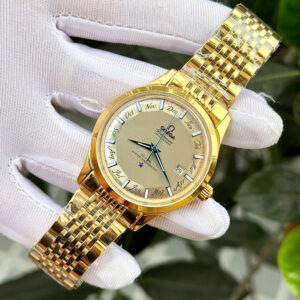Đồng hồ Omega globemaster annual calendar king gold mặt xám fake 11 40mm