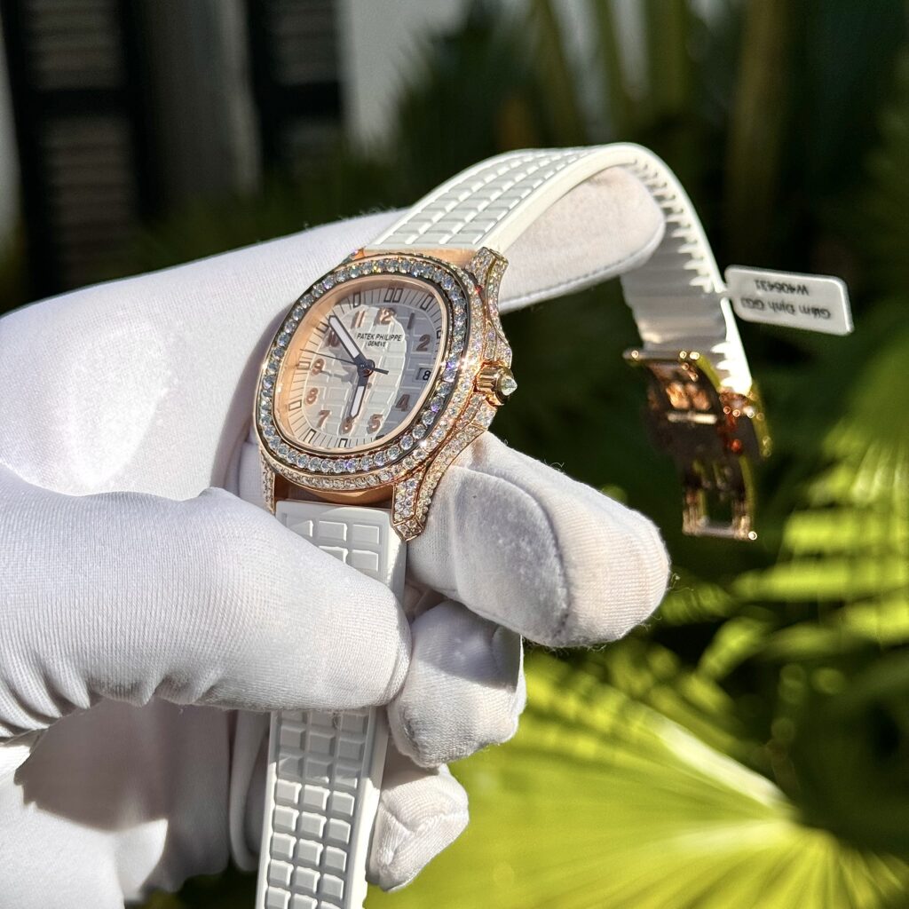 Đồng hồ Patek Philippe 5067 chế tác bọc vàng thật + đính kim cương tổng hợp 35 (2)