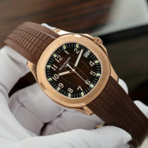Đồng hồ Patek Philippe Aquanaut 5167 Fake 11 màu nâu dây cao su 40mm (2)