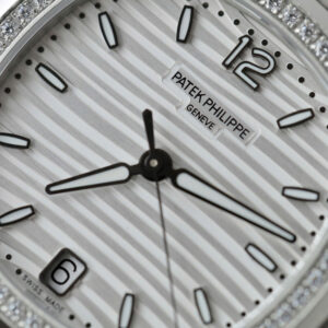 Đồng hồ Patek Philippe Chế Tác Nautilus 7118 nữ mặt xám trắng viền đính đá xưởng 3K 35 (2)