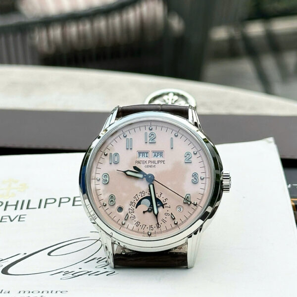 Đồng hồ Patek Philippe Replica 11 Complications 5320G mặt hồng dây da xưởng GR 40mm (2)