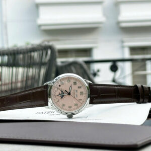 Đồng hồ Patek Philippe Replica 11 Complications 5320G mặt hồng dây da xưởng GR 40mm (2)