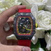 Đồng hồ Richard Mille RM67-02 vỏ carbon siêu mỏng trọng lượng 37 grams màu đỏ 38.7×47 (2)