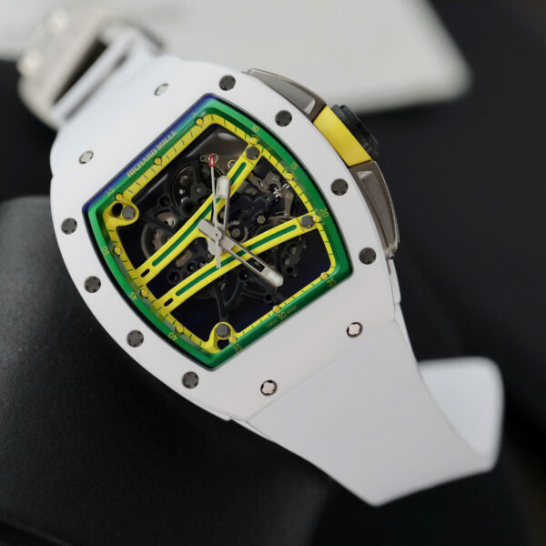 Đồng hồ Richard Mille Rep 11 RM61-01 Manual Winding Yohan Blake vỏ gốm trắng xưởng ZF 42.7×50 (2)