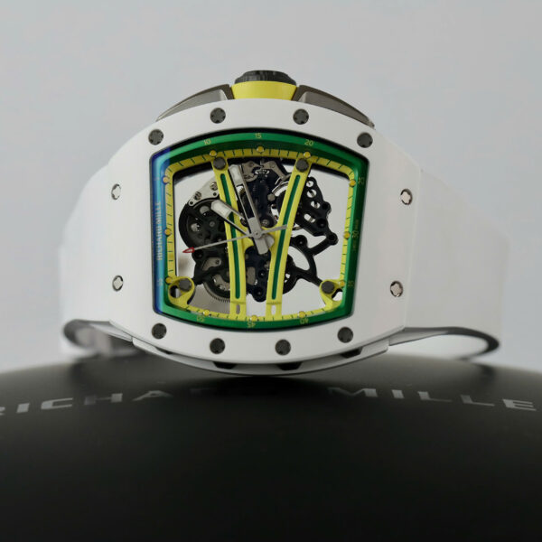 Đồng hồ Richard Mille Rep 11 RM61-01 Manual Winding Yohan Blake vỏ gốm trắng xưởng ZF 42.7×50 (2)