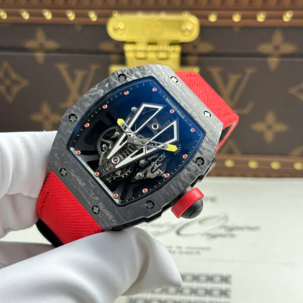Đồng hồ Richard Mille Replica 11 RM27-03 Rafael Nadal Tourbillon vỏ carbon xưởng BBR 42x50mm (2)