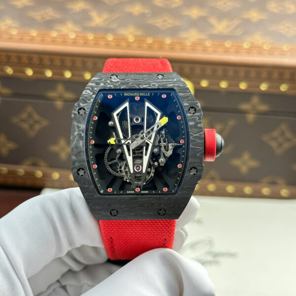 Đồng hồ Richard Mille Replica 11 RM27-03 Rafael Nadal Tourbillon vỏ carbon xưởng BBR 42x50mm (2)