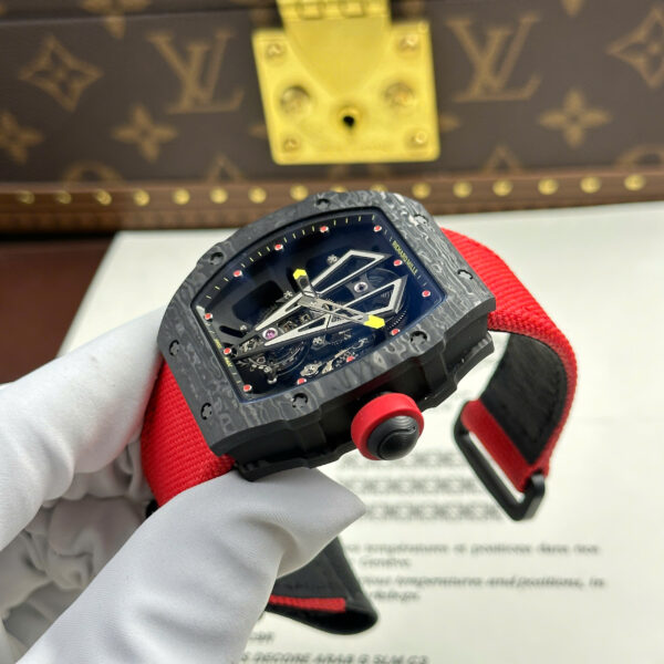 Đồng hồ Richard Mille Replica 11 RM27-03 Rafael Nadal Tourbillon vỏ carbon xưởng BBR 42x50mm (2)