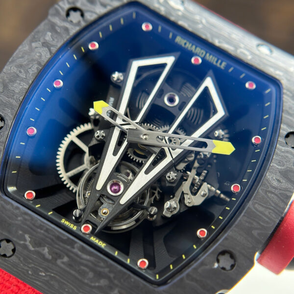 Đồng hồ Richard Mille Replica 11 RM27-03 Rafael Nadal Tourbillon vỏ carbon xưởng BBR 42x50mm (2)