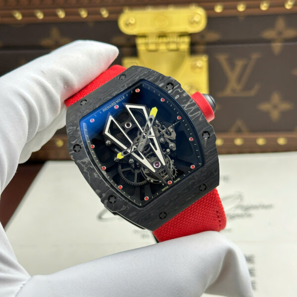 Đồng hồ Richard Mille Replica 11 RM27-03 Rafael Nadal Tourbillon vỏ carbon xưởng BBR 42x50mm (2)