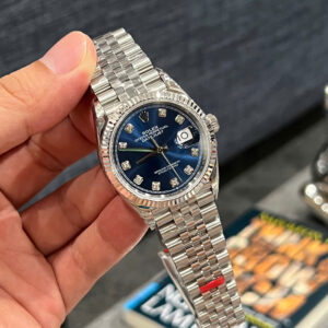 Đồng hồ Rolex 1 1 DateJust 126234 mặt số màu xanh Blue đính đá nhà máy VS Factory 36mm (2)