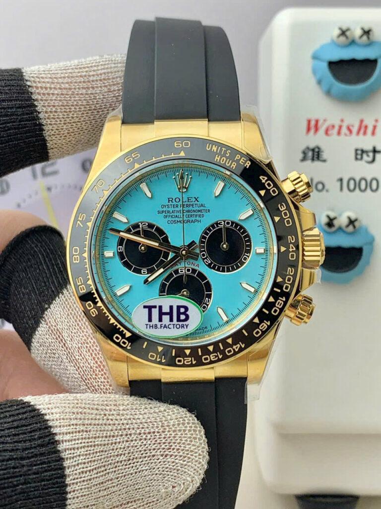 Đồng hồ Rolex Cosmograph Daytona 126518LN Replica 11 mặt xanh ngọc lam xưởng THB 40mm (2)