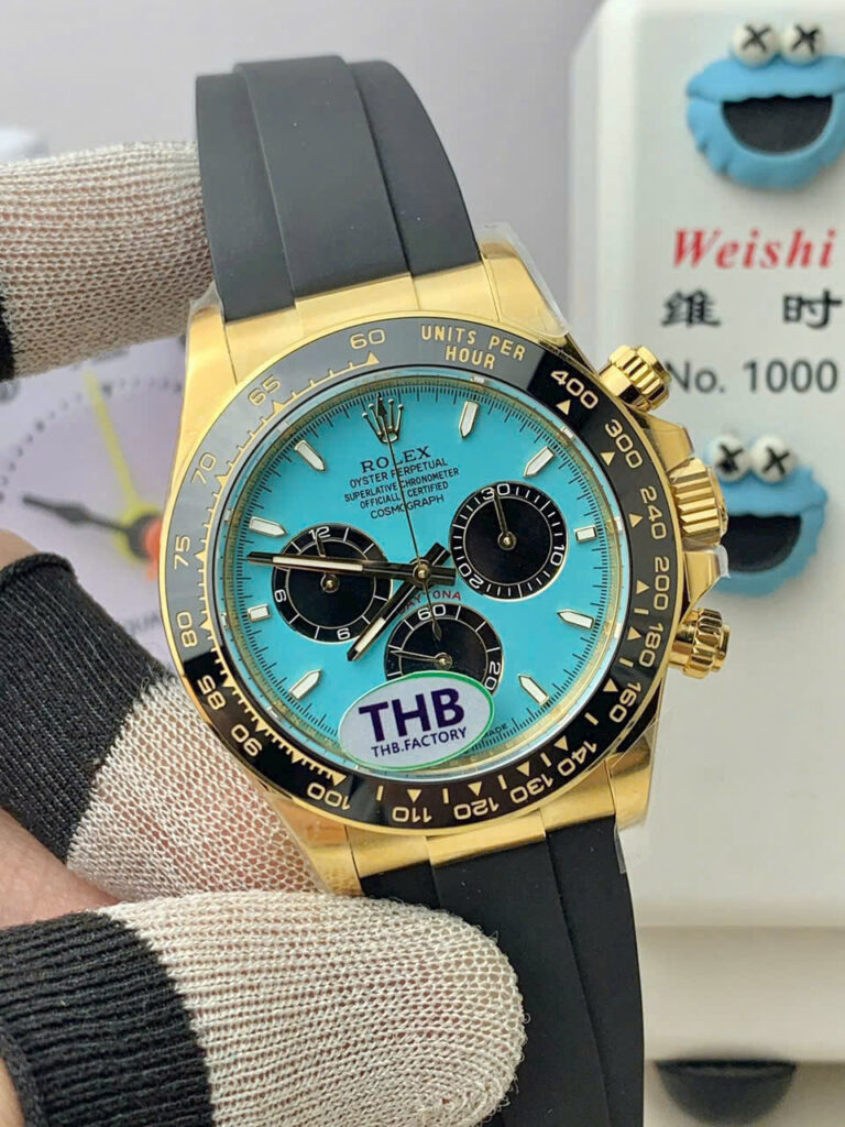 Đồng hồ Rolex Cosmograph Daytona 126518LN Replica 11 mặt xanh ngọc lam xưởng THB 40mm (2)