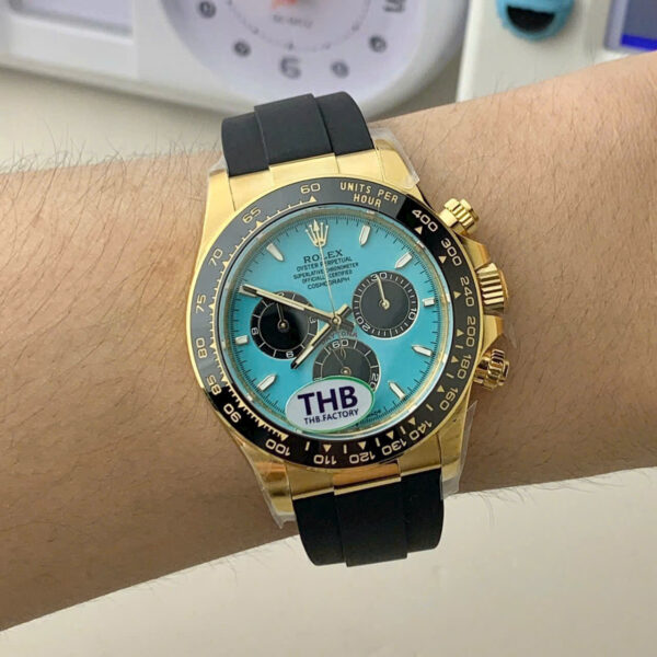 Đồng hồ Rolex Cosmograph Daytona 126518LN Replica 11 mặt xanh ngọc lam xưởng THB 40mm (2)