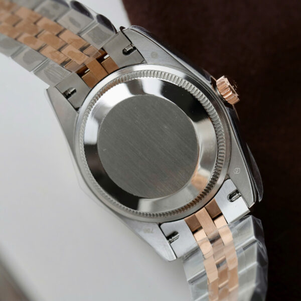 Đồng hồ Rolex DateJust Replica 11 nữ mặt nâu cọc số dạ quang nhà máy GS 31mm (2)