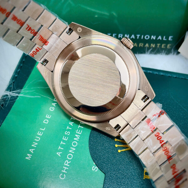 Đồng hồ Rolex Day - Date đính full đá mặt thiên thạch fake 11 máy cơ nhật 37-41mm