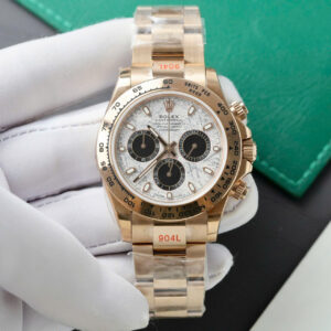 Đồng hồ Rolex Daytona Fake 1 1 mặt thiên thạch mạ vàng hồng 40mm (2)