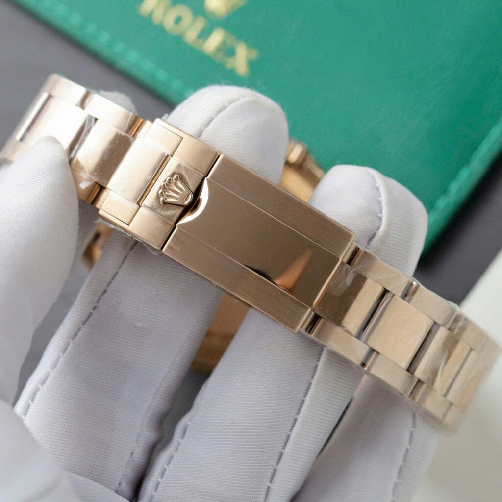 Đồng hồ Rolex Daytona Fake 1 1 mặt thiên thạch mạ vàng hồng 40mm (2)