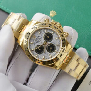 Đồng hồ Rolex Daytona Fake 11 mặt thiên thạch mạ vàng 40mm (2)