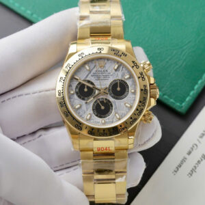 Đồng hồ Rolex Daytona Fake 11 mặt thiên thạch mạ vàng 40mm (2)