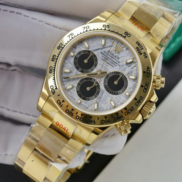 Đồng hồ Rolex Daytona Fake 11 mặt thiên thạch mạ vàng 40mm (2)