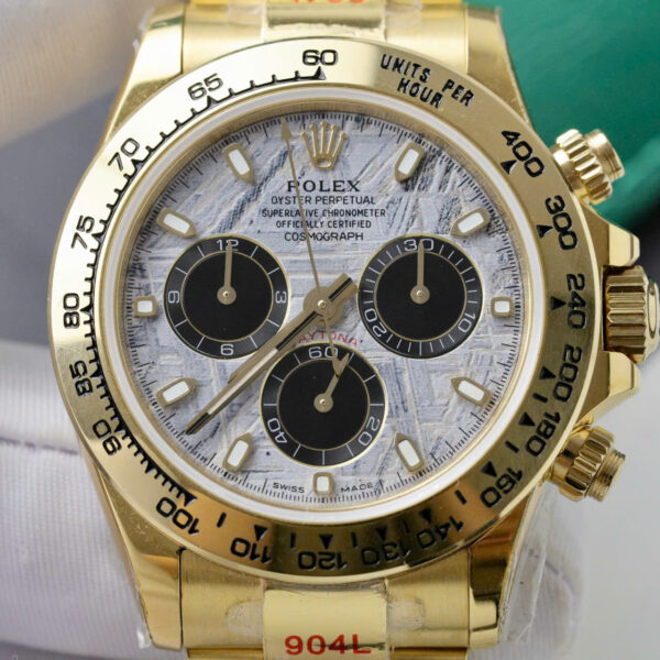 Đồng hồ Rolex Daytona Fake 11 mặt thiên thạch mạ vàng 40mm (2)