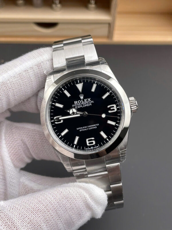 Đồng hồ Rolex Replica cao cấp nhất Explorer 214270 dây Oyster máy Thuỵ Sỹ xưởng VS 39mm (4)