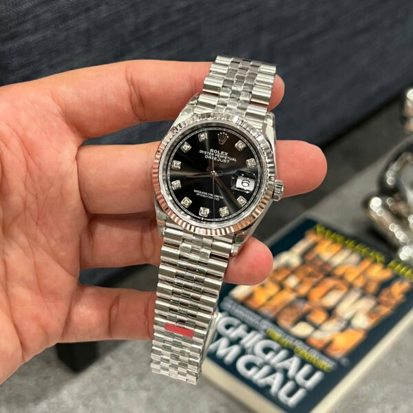Đồng hồ Rolex nam Rep 11 DateJust 126234 cao cấp nhất mặt số đen nhà máy VS 36mm (3)