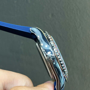 Đồng hồ Rolex nam Submariner xanh blue đính đá 7 màu fake 11 40mm