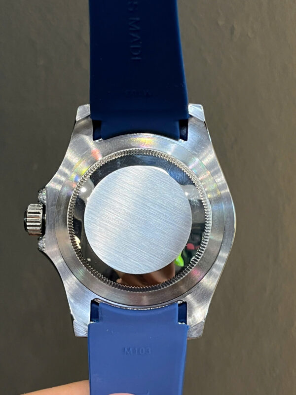 Đồng hồ Rolex nam Submariner xanh blue đính đá 7 màu fake 11 40mm