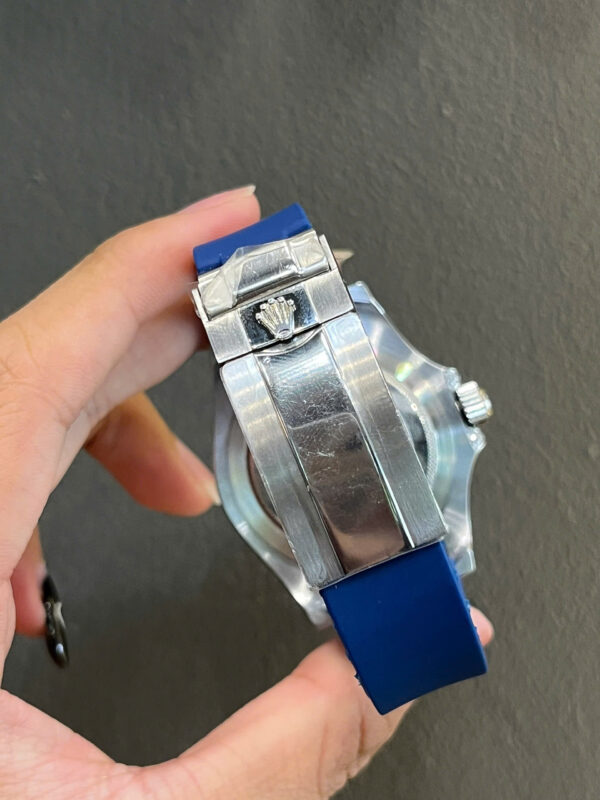 Đồng hồ Rolex nam Submariner xanh blue đính đá 7 màu fake 11 40mm