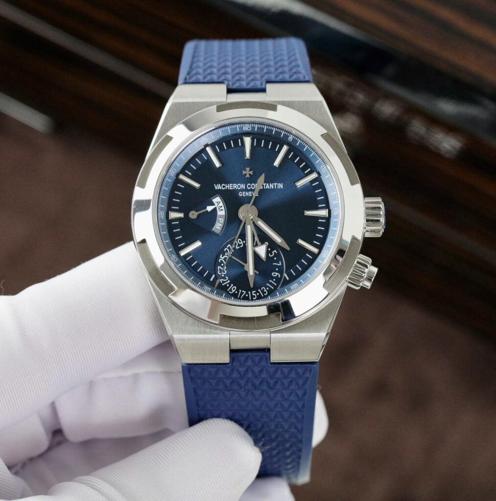 Đồng hồ Vacheron Constantin Rep 11 Overseas Dual Time 7900V màu xanh dương xưởng PZ 41mm (2)