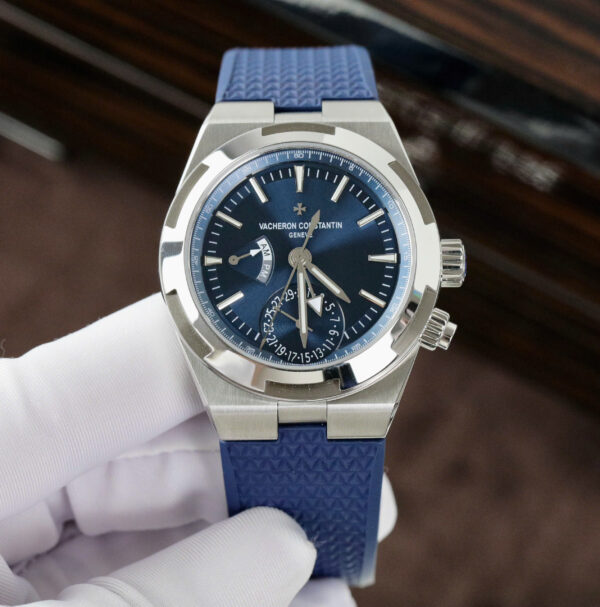Đồng hồ Vacheron Constantin Rep 11 Overseas Dual Time 7900V màu xanh dương xưởng PZ 41mm (2)