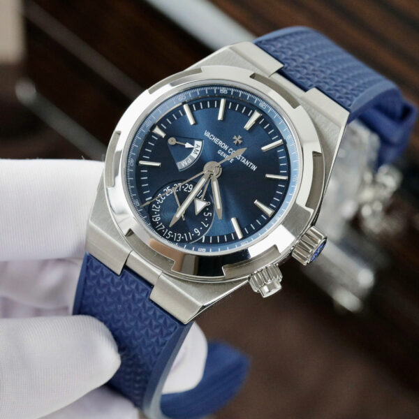 Đồng hồ Vacheron Constantin Rep 11 Overseas Dual Time 7900V màu xanh dương xưởng PZ 41mm (2)