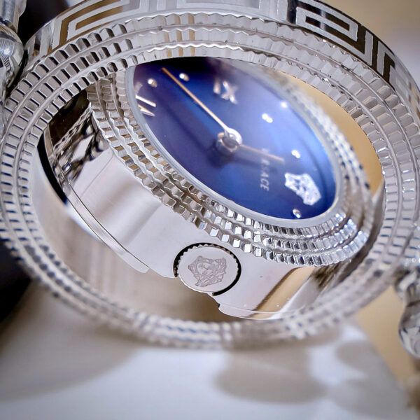Đồng Hồ Nữ Versace Eon Pour Femmes mặt xanh blue like auth 34mm