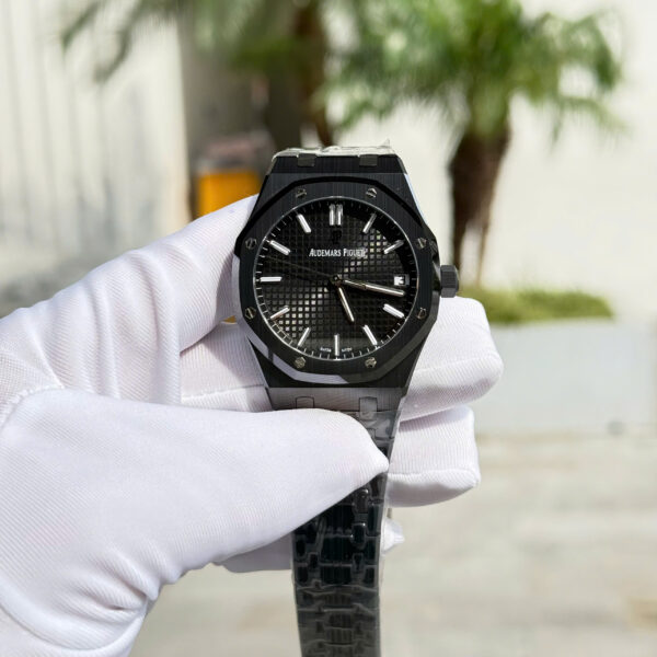 Đồng hồ Audemars Piguet 15500 Rep 11 vỏ gốm đen xưởng APS 41mm (10)