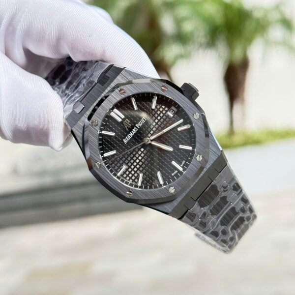 Đồng hồ Audemars Piguet 15500 Rep 11 vỏ gốm đen xưởng APS 41mm (2)