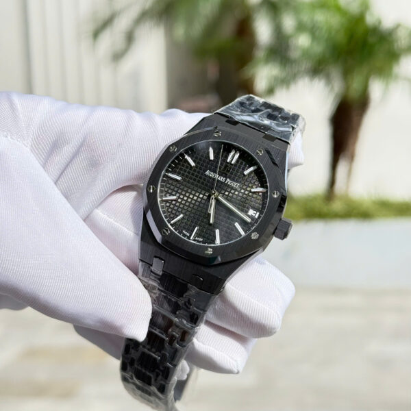 Đồng hồ Audemars Piguet 15500 Rep 11 vỏ gốm đen xưởng APS 41mm (2)